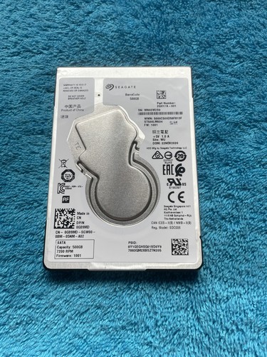 HDD 2,5" ST500LM034 Seagate BarraCuda 500GB (SATA, 128MB, 7200 RPM) 7MM