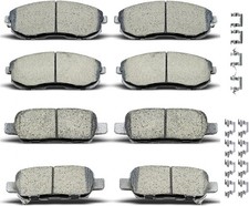 D1813 D1855 8pcs Ceramic Front Rear Brake Pads With Clips Fit For Kia Forte/F...