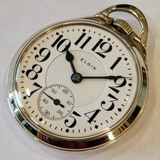 R1 RAILROAD 16s 1912 ELGIN 21j FATHER TIME model 15 TOP OF LINE RUNS A+ NICE ONE