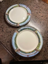 Sakura Tuscan Travels 14.5” large Dinner Plate set of 2