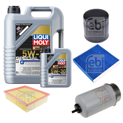 FEBI Inspektionspaket 6L LIQUI MOLY SPECIAL TEC F 5W-30 für Land Rover Defender