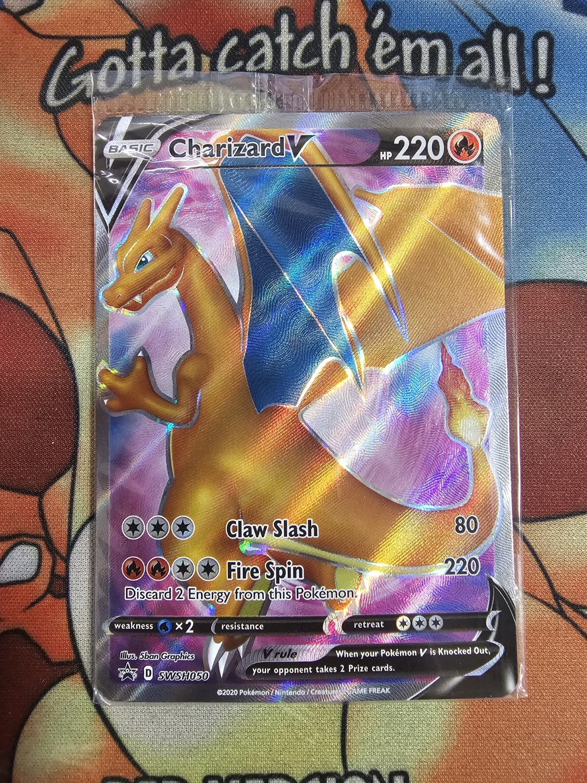 Charizard V SWSH050 SWSH: Sword & Shield Promo Cards Holo Sealed