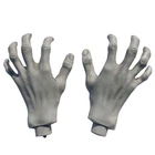 Halloween Prop Plastic Fake Scary Hands Haunted House Decoration Skeleton Hands
