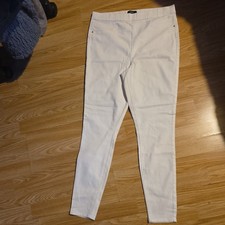 Matalan Denim Trausers Size 12 White Skinny Jeans