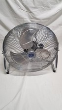 CED HVF18 18in Chrome Silver Floor Fan 3 Speed 140W Adjustable Tilt Head