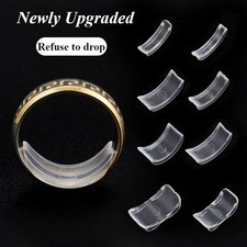 8 Sizes Silicone Ring Sizer Adjuster Set Clear Invisible Tightener