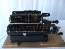 Rechenmaschine Melitta Fortuna Werk VEB  Suhl Thüringen Antik