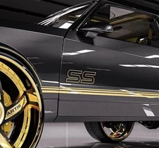 OEM Chevy SS Decals 3PC Set Doors Trunk Lid Fits Camaro EL Camino Monte Carlo SS