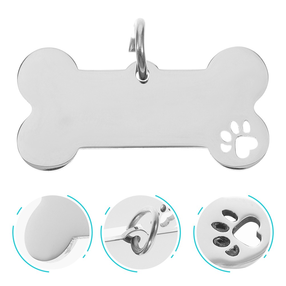 Set di 4 targhette per cani Slide On foto 3