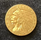 1910 $5 Gold Indian Head