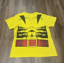 Vintage Marvel Wolverine T Shirt All Over Print Comic Logan Made In USA Size L