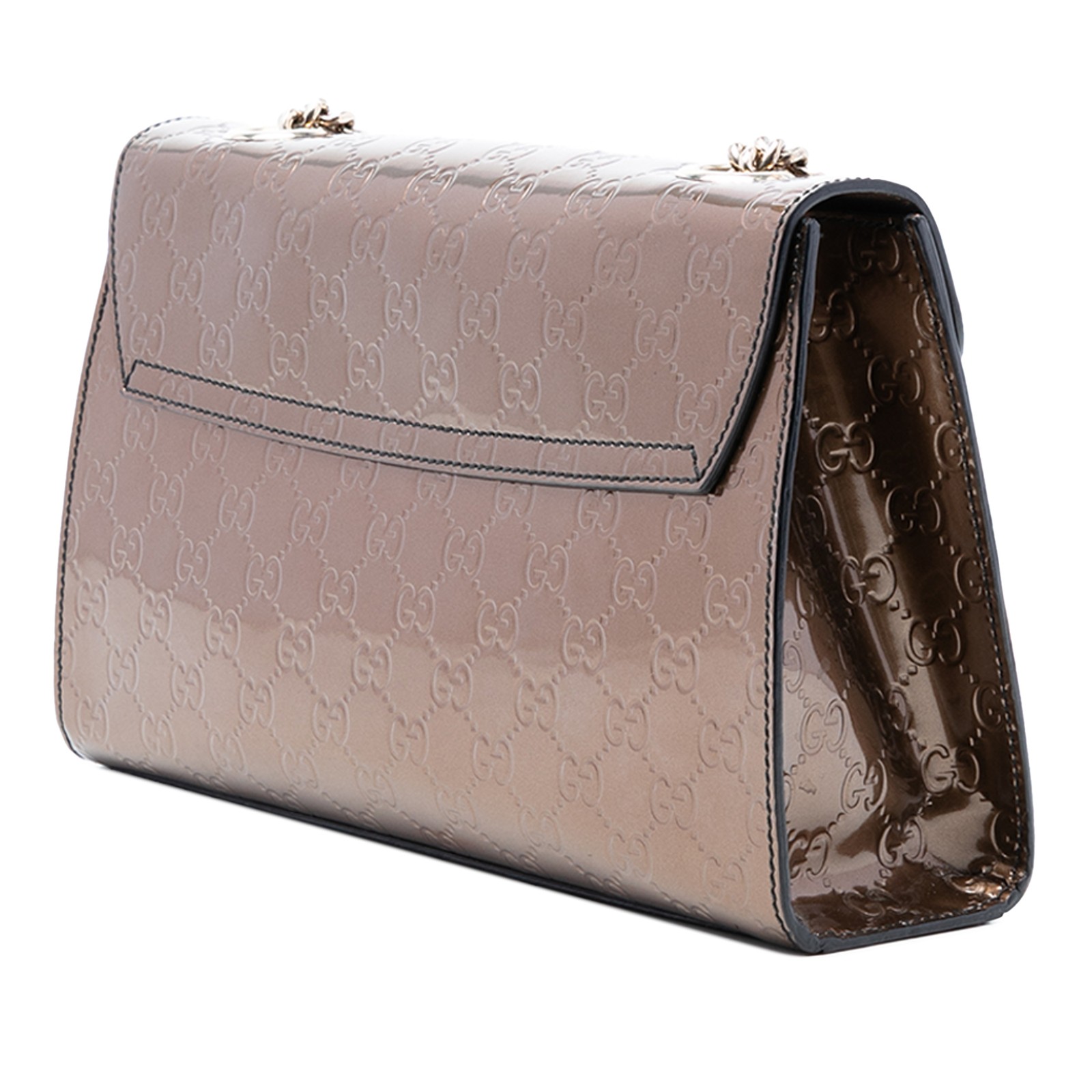 Authenticated Gucci Medium Patent Guccissima Emil… - image 2