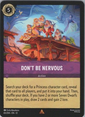 Don't Be Nervous Rare Wilds Unknown 65/204 NM
