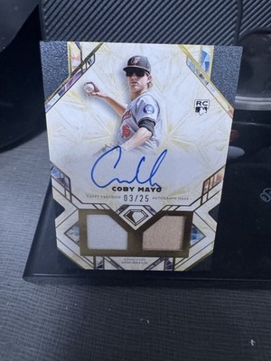 2025 Topps Diamond Icons Coby Mayo Dual Relic Auto RC Jersey #03/25