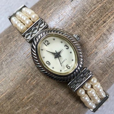 Vintage Avon Women AV031QB Dress Faux Pearl Bracelet Oval  display picture 3