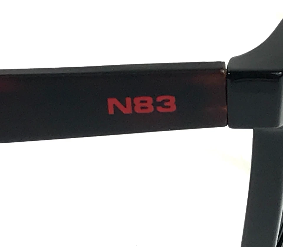 Marcos de gafas Nautica N8188 001 pulido negro marrón cuadrado Habana 52-20-145 Foto 4 de 4