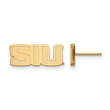 10k Yellow Gold Southern Illinois University XS (Tiny) Post Earrings