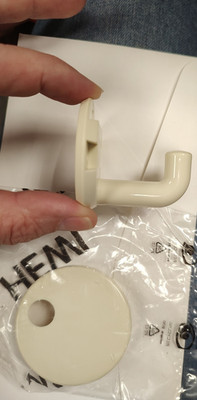 HEWI  OFF WHITE HOOK (ROBE, TOWEL ETC.) NIB GERMANY