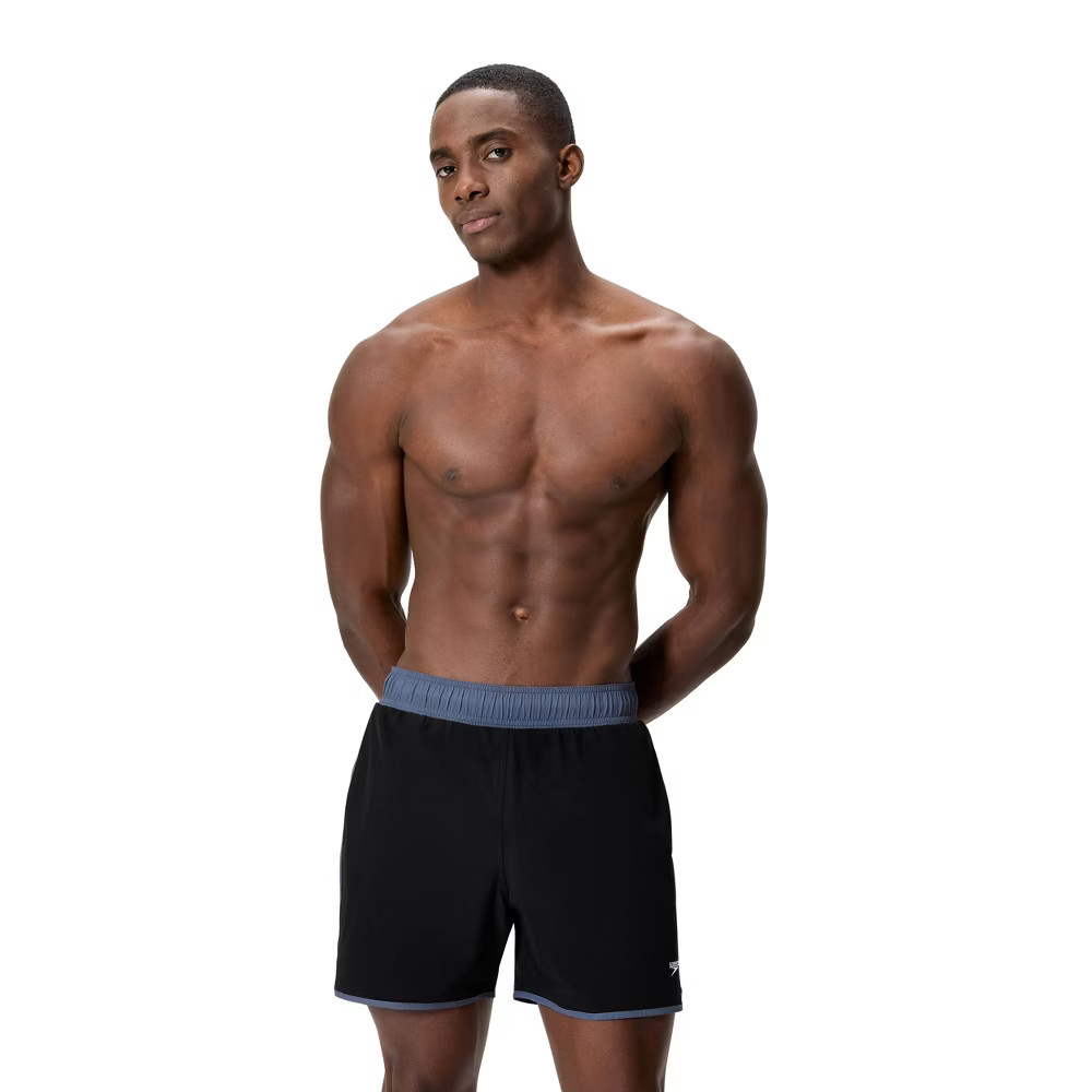 Speedo Mens 55 Comfort Liner Swim Trunks - Black XL 3490₽