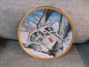 Star Wars Space Vehicles Snowspeeders Hamilton Collection Plate Original 1995