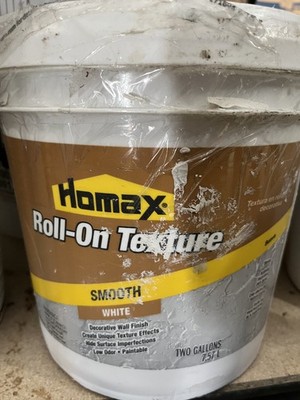 Homax Roll-On Texture Smooth White 2 Gallons Decorative Wall Finish Paintable