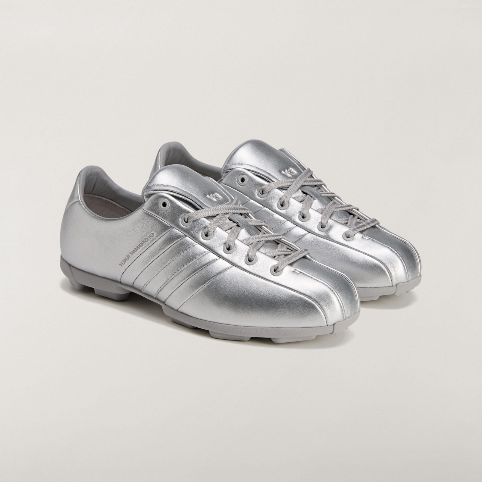 adidas Y-3 Field Leather Silver Metallic KI7112 Men's Size image 3