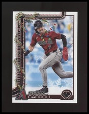 Corbin Carroll 2025 Topps Holiday #H158 SP Christmas Lights Necklace Variation