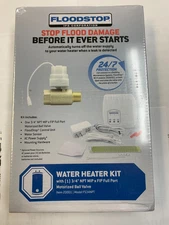 IPS CORP FLOODSTOP FS34NPT WATER HEATER LEAK DETECTION SHUT OFF BALL VALVE