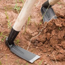 Forged Steel Garden Hoe Heavy-Duty Weeding Digging Tool for Farming & Plantiing