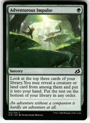 Adventurous Impulse 142 Common Ikoria: Lair of Behemoths Magic: The Gathering NM
