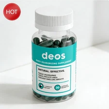 DEOS Internal Deodorant Supplement – Gut Health Support & Full Body Deodorizer