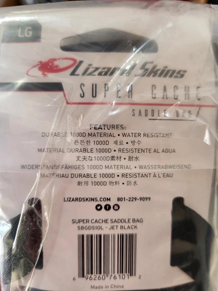 Bolsa de asiento grande Lizard Skins Super Cache - Ciclismo - Ciclismo - Bicicleta de montaña Foto 3 de 3