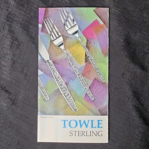 TOWLE STERLING silver brochure patterns catalog pamphlet guide 1968 Flatware