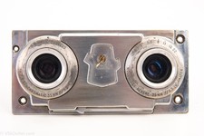 Revere Stereo 33 Camera Twin Amaton 35mm f/3.5 Lens  Shutter Assembly READ V23