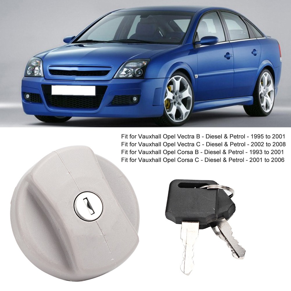 Fuel Tank Petrol Cap Grey Cover Locking +Keys 1702834 93224461 Fit For Vau KRI✈️