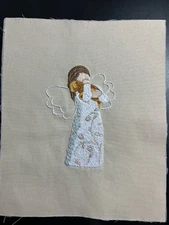 Embroidered  Angel, New, Finished, Completed