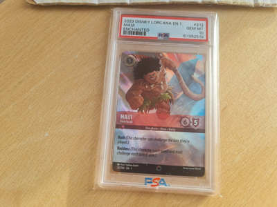 PSA 10 Lorcana Enchanted 212 Maui Hero to All The First Chapter | eBay