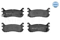 Meyle Bremsbelagsatz, Scheibenbremse 025 233 8713/W FüR Mazda