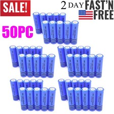 50PCS Rechargeable Batteries 3000mAh 3.7V BRC Battery For LED Flashlight Torch