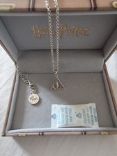 Harry Potter Sterling Silver Deathly Hallows Necklace   Officially Licensed  