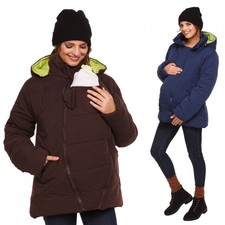 Happy Mama. Women's Maternity Padded Jacket Hood Carrier Removable Insert. 075p