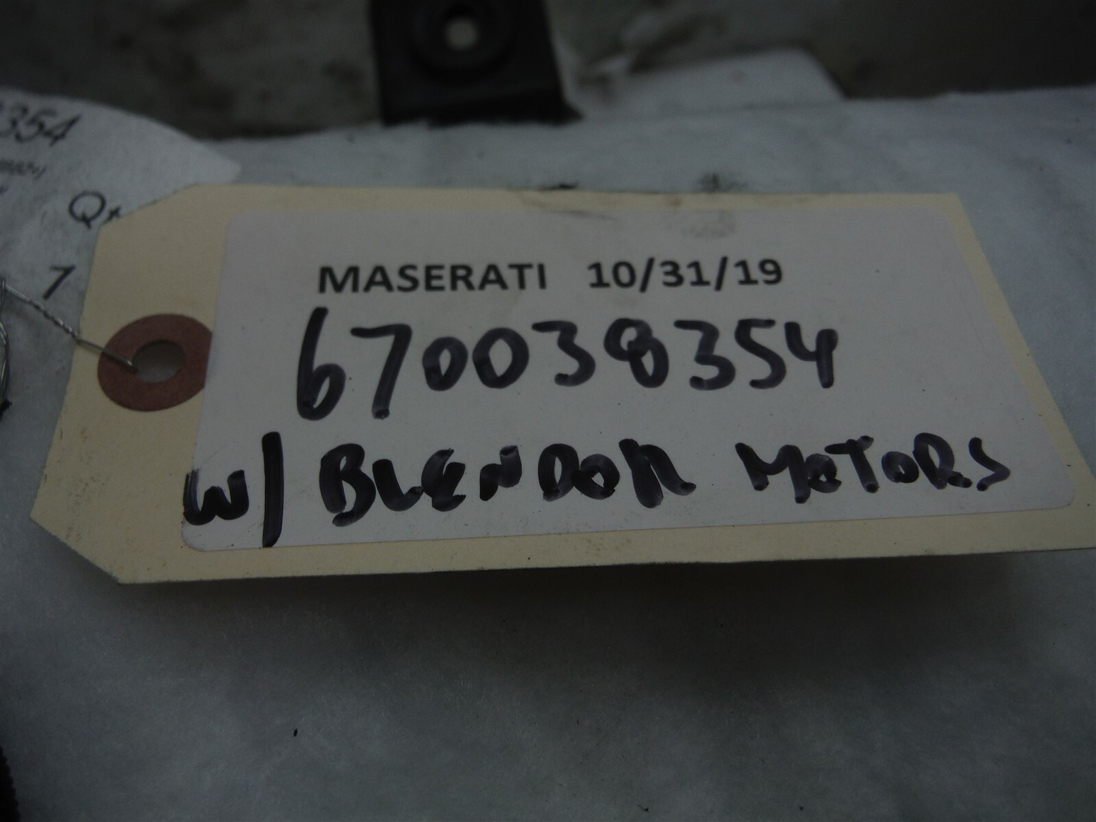 2017-2019 MASERATI GHIBLI S Q4 A/C VENTING DUCT SYSTEM W ACTUATORS OEM 670038354
