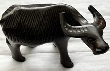 Vintage Hand Carved Wood Water Buffalo