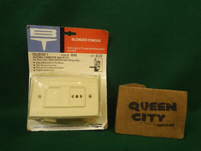 Vintage Blonder Tongue Colortap 1 wall plate/antenna connector TV/FM radio 3649