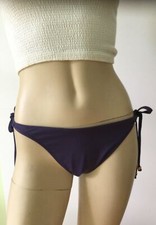 NEW LETARTE Made in USA String Bikini Bottom. Purple (Size L)