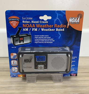 LA CROSSE 810-106 DYNAMO CRANK NOAA 7 CHANNEL EMERGENCY WEATHER