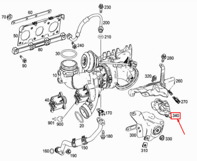 NEW MERCEDES-BENZ C COUPE C205 LEFT OXYGEN SENSOR SHIELD A2760967168
