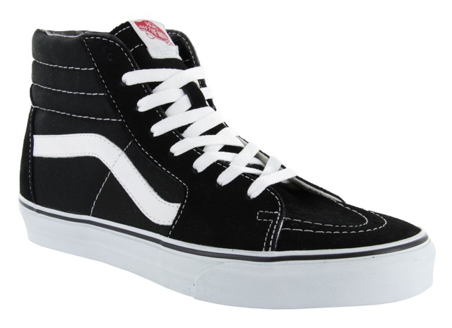 vans black tennis shoes