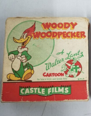 Woody Woodpecker 16mm Film Reel 452 “Cracked Nut” Walter Lantz Castle