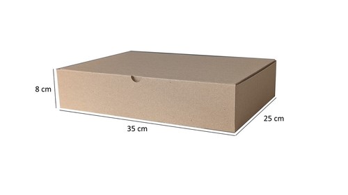 Paquete pequeño DHL - caja de tapa plegable caja 350x250x80 mm caja plegable caja de envío - Imagen 2 de 5